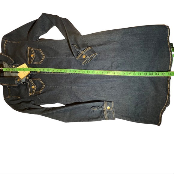 Missguided Long Sleeve Button Denim Dress size 6 - Picture 15 of 16